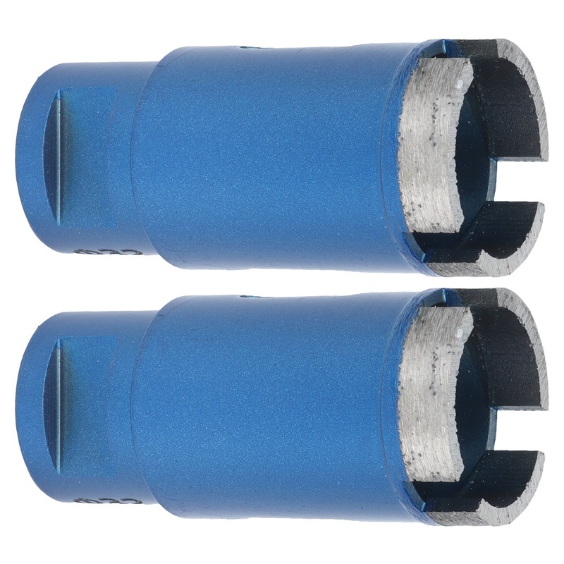 2pcs Marble Hole Openers 32mm Sharpened Sturdy Blue Drilling Hole