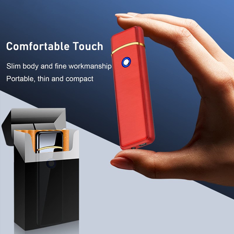 Electronic Lighter, Smart USB Rechargeable Lighter, Cool Electric Lighter Portable