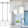 TENGXIN Modern Pendant Light,Brushed Nickel Modern Pendant Light for Kitchen