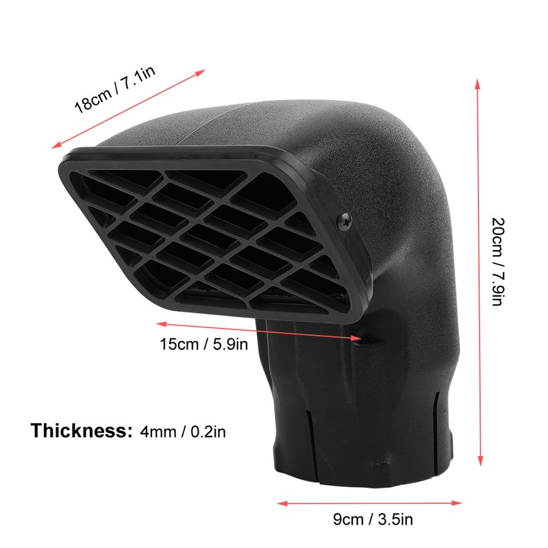3.5in Car Mudding Snorkel Head Replacement Dust Collector Air Intake