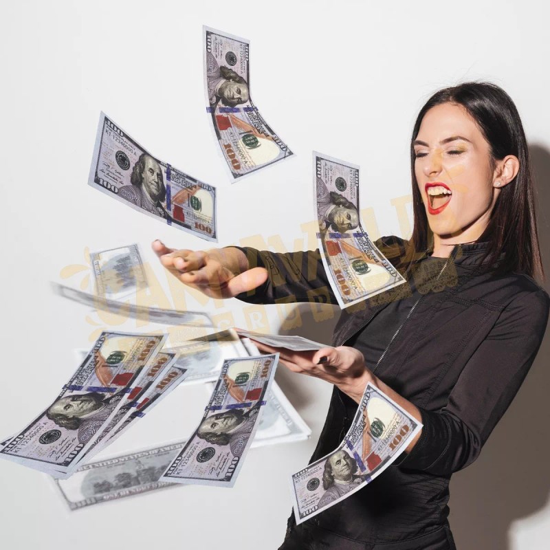 100 Billetes Juguete Dinero Didácticos Dólar Papel Utilería