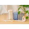 Portable Multipurpose Travel Container for Cotton Swabs & Small Essentials Storage Blue 8ea