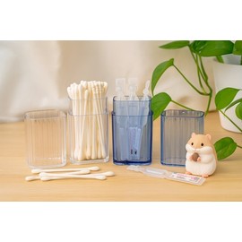 Portable Multipurpose Travel Container for Cotton Swabs & Small Essentials Storage Blue 8ea