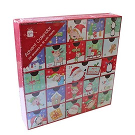 Christmas Fill Your Own Advent Calendar 24 Draws Gifts Xmas Countdown 6236