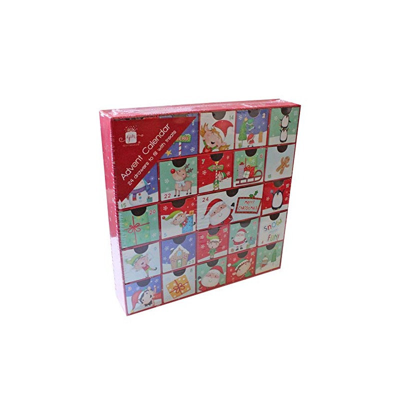 Christmas Fill Your Own Advent Calendar 24 Draws Gifts Xmas