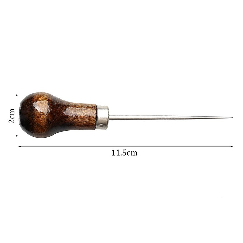 nuoshen 4 Pack Awl, Gourd Shape Awl Tailors Awl Wood