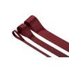 Zofrud 3 Rolls of Burgundy Double Faced Satin Ribbon -