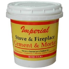 Imperial Kk0283-a Hi-temp Stove & Furnace Cement, 16 Oz, Gray