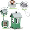 Small Metal Bird Feeders for Outdoors, Cute House Shape Bird