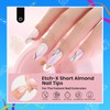 Beetles Short Almond Nail Tips: 12 Sizes 288 PCS Half