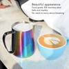 670ml Colorful Milk Frothing Pitcher 304 Stainless Steel Latte Art