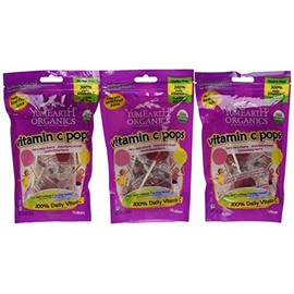 Yummy Earth Vitamin C Lollipops, Gluten Free, 3-ounces (Pack of 6)