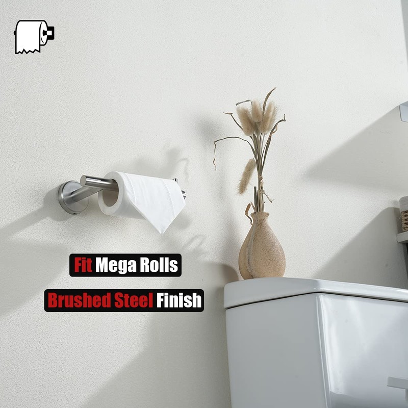 JQK Toilet Paper Holder, 5 Inch 304 Stainless Steel Thick