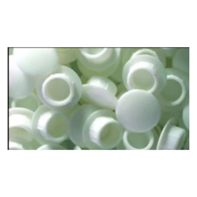 Widget 3/8 Inch White New Plastic Hole Covers 8 Pack