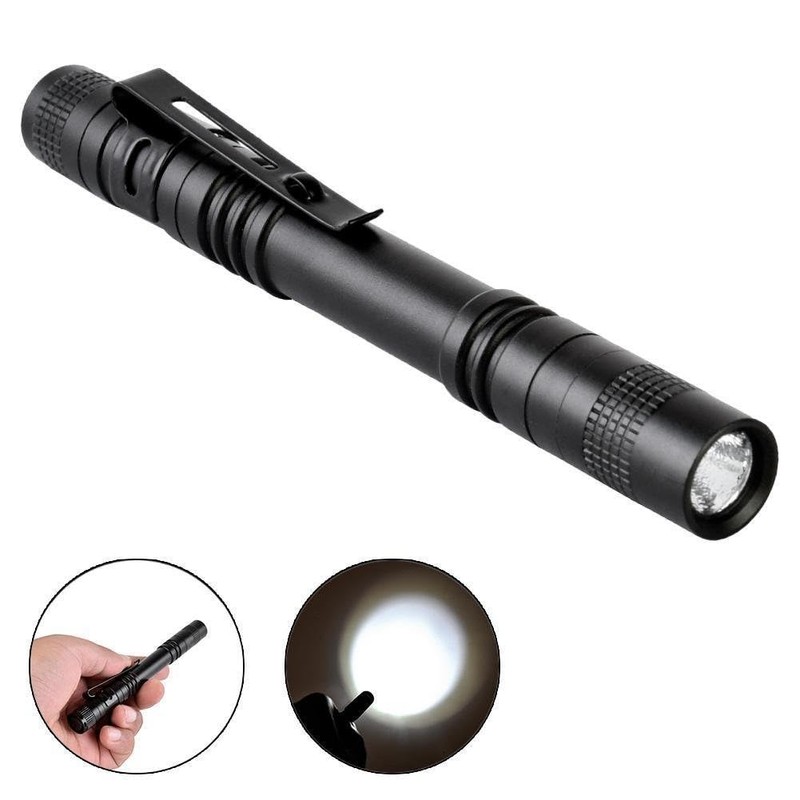 Tileon Pen Flashlight,10PCS Led Pen Light Flashlights with Clip,Mini Flashlight