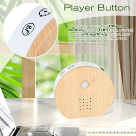 Bird Chirping Motion Sensor Box, Bird Chirping, Natural Sounds Box with Timer, 9 Bird Songs, Stream Whispers & Forest Source for Toilet, Spa and Relaxation