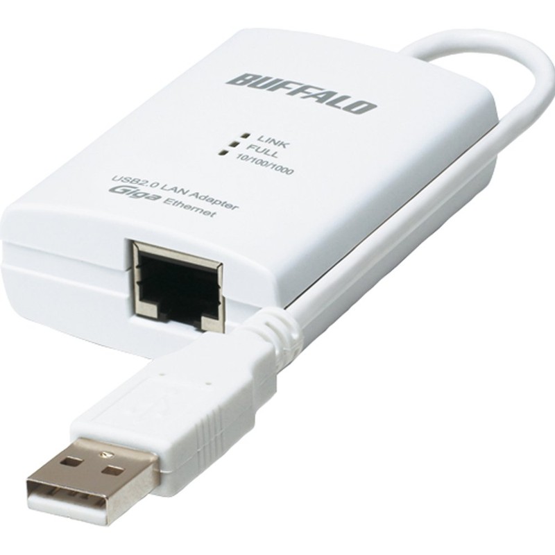 BUFFALO Giga Compatible USB 2.0 LAN Adapter LUA3-U2-AGT