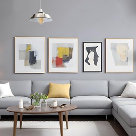 Metal Ceiling Lamp Shade 22cm Easy Fit Light Pendant Modern Ceiling Lighting Shade for Bedroom, Hallway, Office, Café, Restaurant Industrial Light Shade Ceiling Pendant(Pack 2) (Satin Nikel)