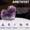 Orientrea 30-50g 1PC Amethyst Heart Cluster, Natural Crystal Heart Worry