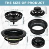 Zonon 5 Pcs 3-1/2 Inch Kitchen Sink Drain Strainer Assembly