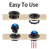 Runseaway 12V Waterproof Round Rocker Switch with Shell, Blue LED