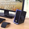 GOgroove Gaming Computer Speakers with BLue LED Light - SonaVERSE