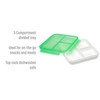 Goodful Reusable Lunch Container with 3 Compartments, BPA-Free, Leak-Proof Lid,