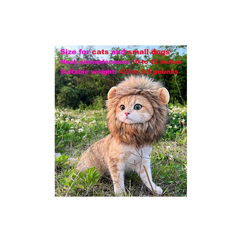Lion Mane Wig for Dog and Cat Costume