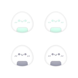 PlayVital Thumb Grip Cap for Steam Deck LCD, Joystick Cap Cover for PS Portal, Grip Joystick Cap for Steam Deck OLED [Onigiri]