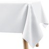 Filumi Tablecloth 140 x 280 cm White Washable for Indoor