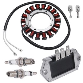 JDLLONG 237878-S Stator 15/20 AMP with Regulator Rectifier 15/20 AMP for Kohler CV460 CV490 CV492 CV493 CV15 CV18 CV25 CH18 CV460S K161 K181 K241 K301 K341 Lawn Mower Tractor
