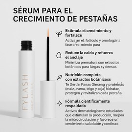 FYLASH Eyelash Serum 5ml (4 Month Treatment) Natural Growth & Strength Prostaglandin Free Complete Set with Ritual, Nutritional Guidelines and Monitoring
