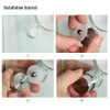 YEYIT 1 Pcs Shower Door Handle Bathroom Door Knob Shower