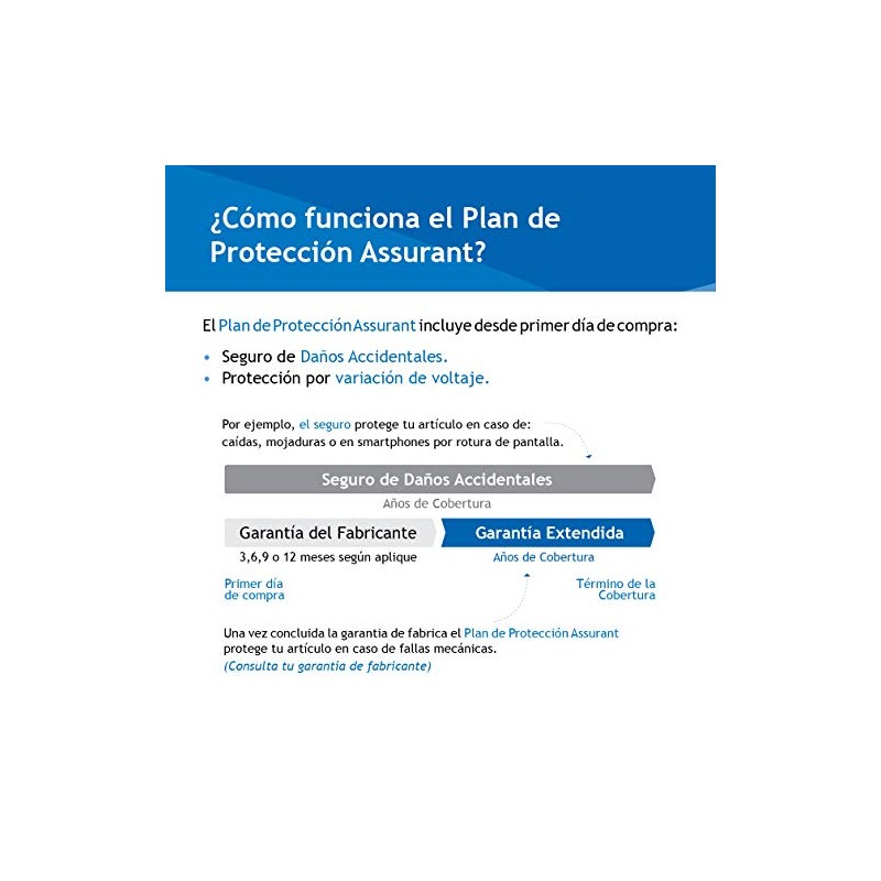 Assurant - 3 Años Cuidado Personal - Seguro de Daños
