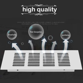 SRJQXH 2 Pcs Ventilation Grill Cover, Long 200 mm Air Vent Covers, Silver Aluminum Cupboard Vents Cover, Can be Used for Cabinets, Wardrobe Ventilation