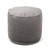 Christopher Knight Home Gwinnett Pouf, Pewter Gray Large