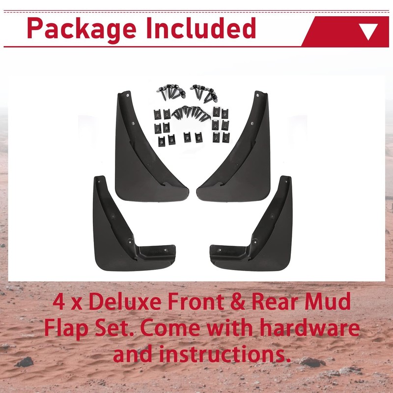 HECASA Heavy Duty Mud Flaps Guards Compatible with 2015-2023 Dodge