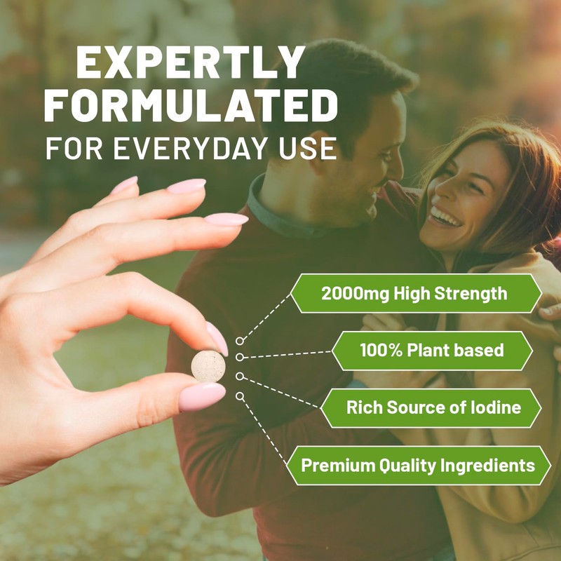 Sea Kelp 2000mg 200 Vegan Tablets | Natural Source of