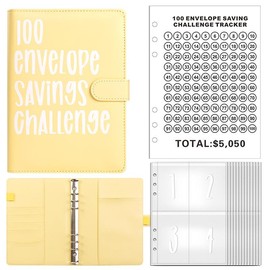 100 Envelopes Money Saving Challenge, Money Saving Planner Cash Envelope Budget Binder to Save $5,050, Easy and Fun Way for Budgeting Planner:_Lake Green