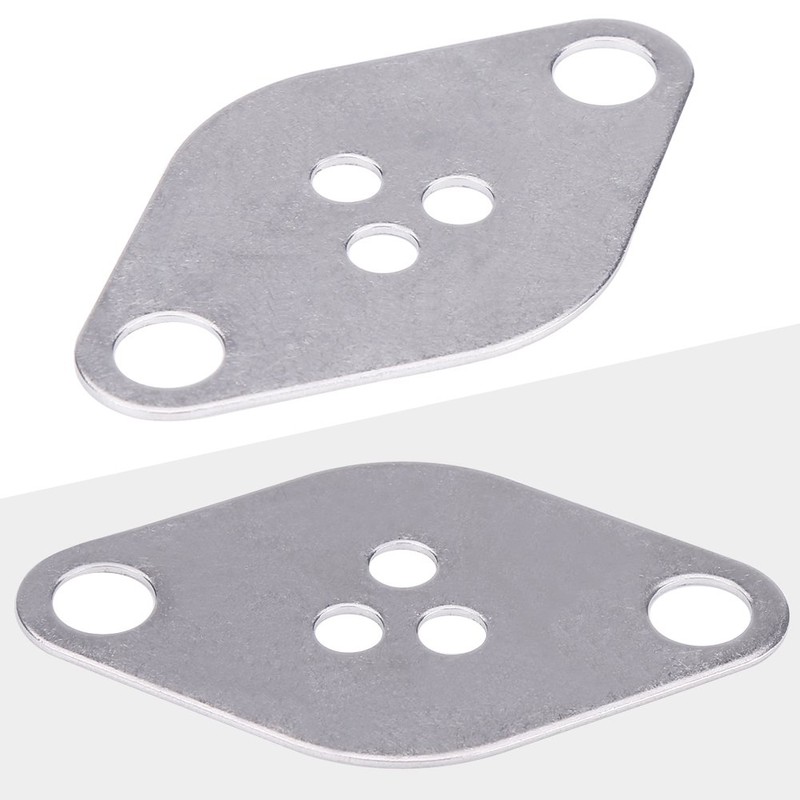 Qiilu EGR Valve Blanking Block Plate Gasket Set for Alfa