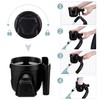 Suranew Universal Stroller Cup Holder, Adjustable Drink Holder with Phone