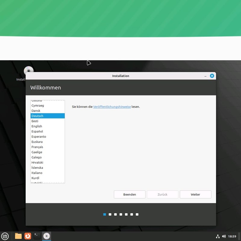 Linux Mint 22 - 64 Bit - USB Edition auf