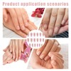GLPRKOW French Press on Nails, Short Square False Nails for