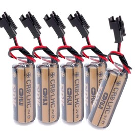 WELLVEUS CR8. LHC 3V Lithium Battery Replacements for TOTO CR8-LHC TH559EDV410R(Pack of 5)