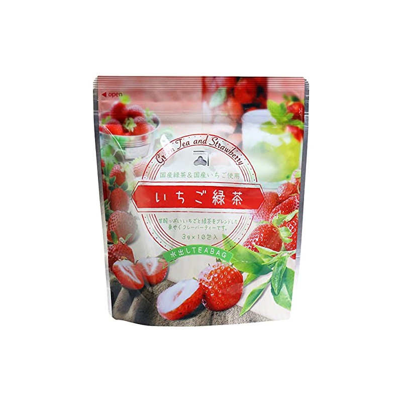 Kanematsu Seicha Strawberry Green Tea Cold Brew Tea Bag, 0.1