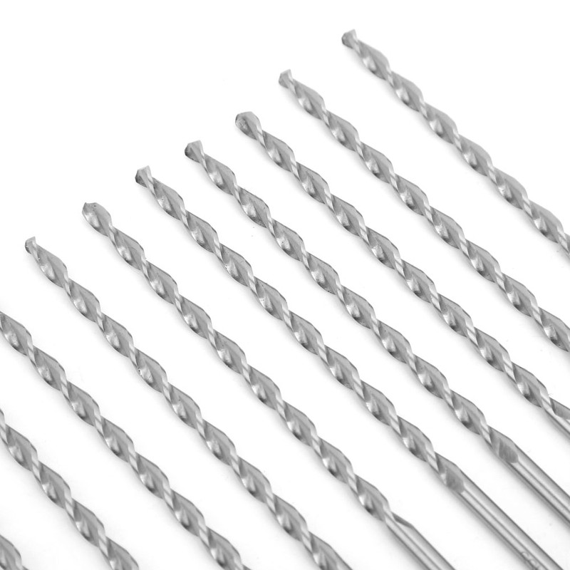 10Pcs Parabolic Drill Bit Good Hardness High Speed Steel Straight