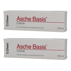Ash Base Cream 2 x 100 ml Basic Care Dry Skin, Protective Care Skin Problems, Moisturises I Economy Set with Giveaway Pharma Perle