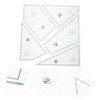 IWOWHERO 5pcs Quilting Ruler Set Sewing Fabric Rulers Templates Quilting