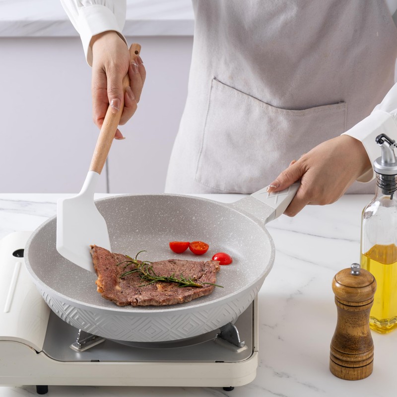 Country Kitchen Non-Stick Cast Aluminum Cookware Set - Durable Kitchen