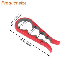 Flaschenöffner, Multifunktionaler Flaschenöffner, manueller Dosenöffner aus Kunststoff, Dosenöffner für Dosen und Flaschen, zum Aufschrauben von Korken, für Küche, Restaurant, Bar, Senioren